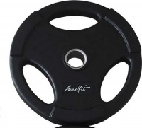 Олимпийский обрезиненный диск AeroFit 10 кг, черный матовый Aerofit AFPLB10 (AFP074/M-10KG)